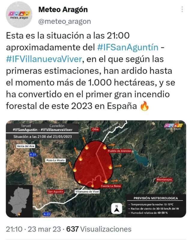 incendio Villanueva de Viver