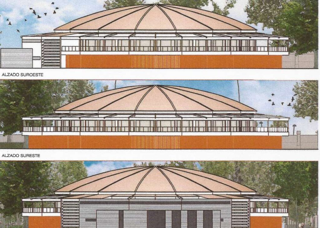 Infografía rehabilitación Pérgola de Castellón 2021