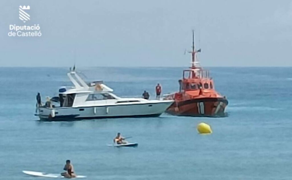 Rescate marítimo barco en Benicarló 2024