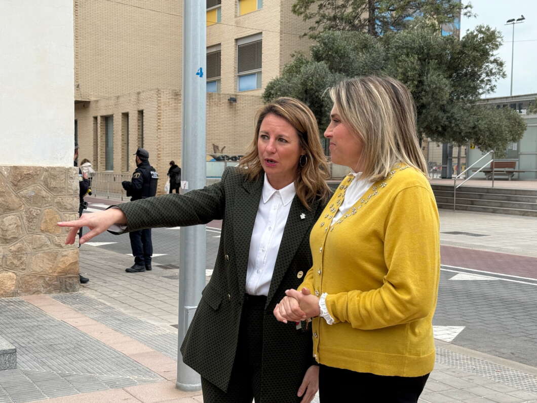 Begoña Carrasco y Marta Barrachina. Aparcamiento Estación segunda fase Castellón 2025