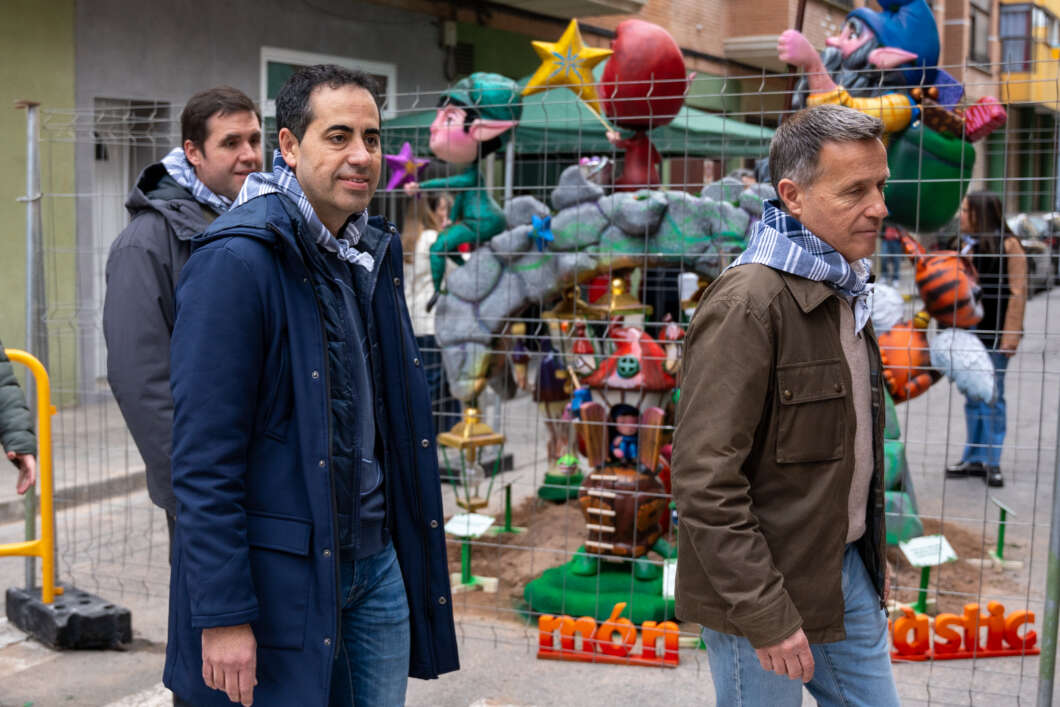 Héctor Folgado, en las Fallas de Burriana.