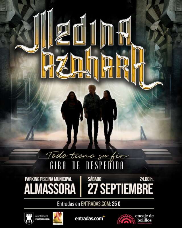 Almassora acollirà el concert de comiat de Medina Azahara en les prefestes de setembre