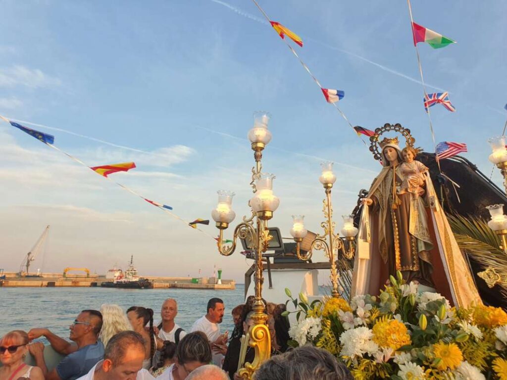 Celebración de la virgen del Carmen y procesión Marítima Castellón 190725