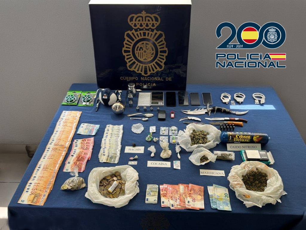 Nueve detenidos y tres focos de venta de droga clausurados en Castellón