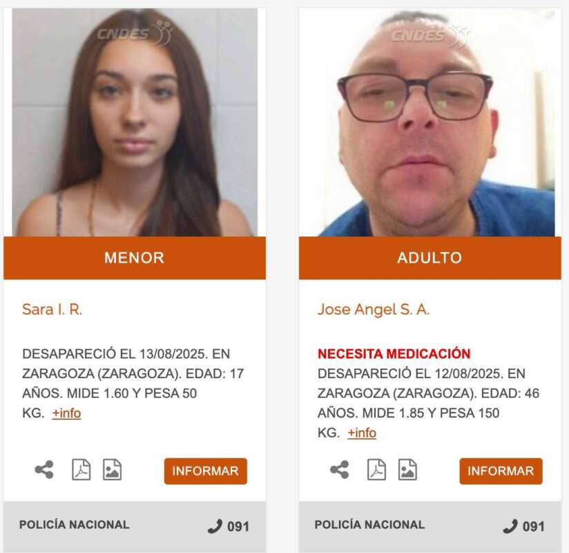 Personas desaparecidas. Centro Nacional Personas  Desaparecidas 150825