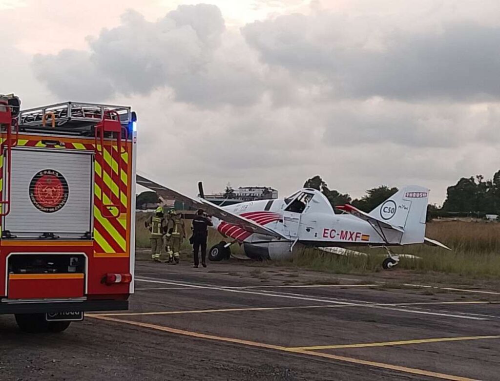 Avioneta siniestrada aeroclub Castellón