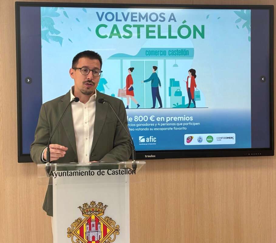 Alberto Vidal campaña dinamizar comercio Castellón 2025