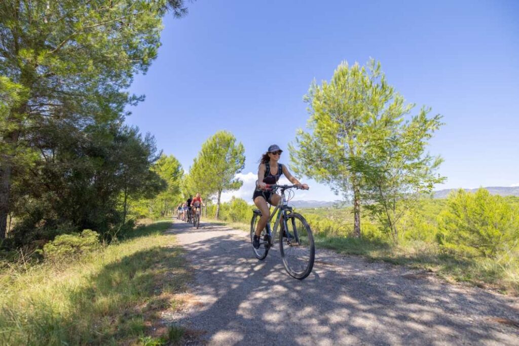 Ciclista en Castellón  