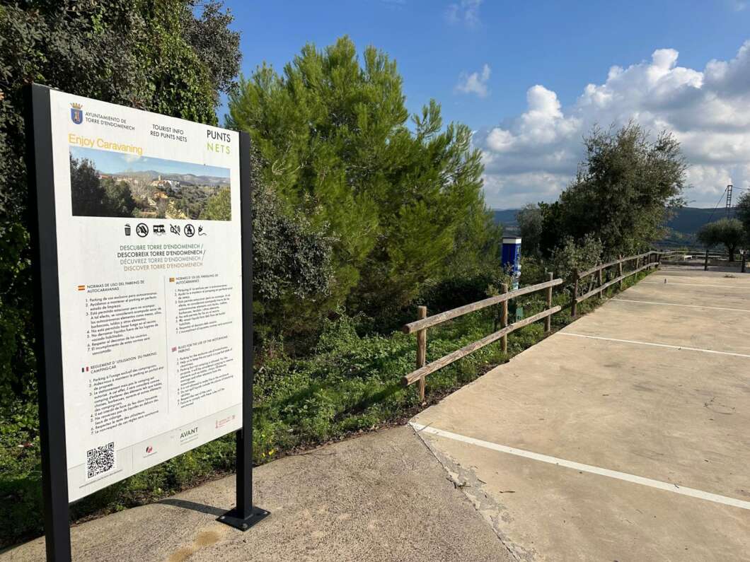 La Torre d’en Doménec impulsa el turismo itinerante con la renovación del área de autocaravanas