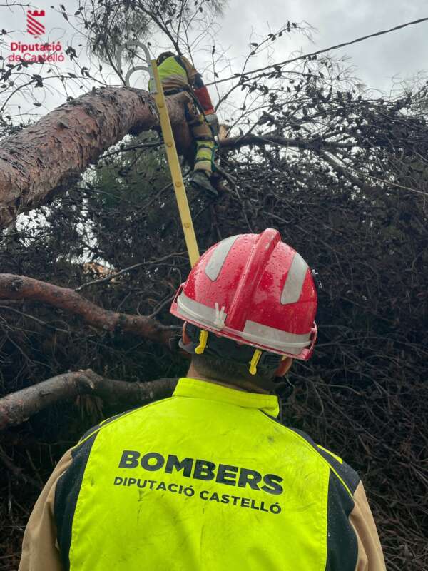 Los bomberos realizan 26 intervenciones a causa de la Dana Alice