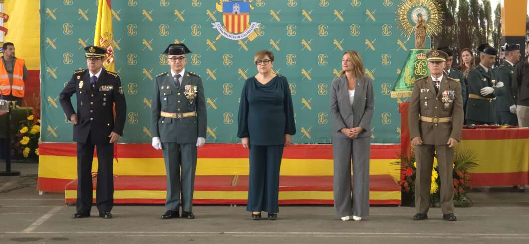 Castellón celebra el Día de la Hispanidad y rinde homenaje a la Guardia Civil en la festividad de su patrona, la Virgen del Pilar
