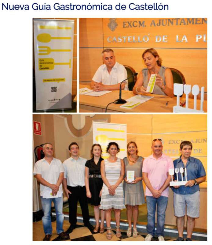 Presentación guia gastronómica de Castellón julio 2023 Vive Castellón