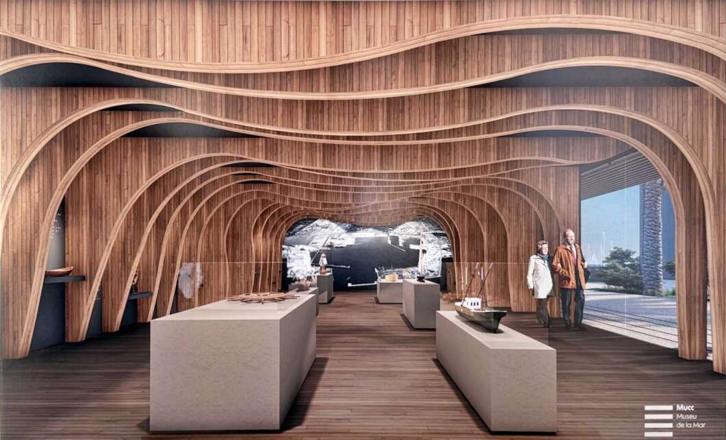 Museo de la Mar en la planta baja del edificio singular de la Autoridad Portuaria