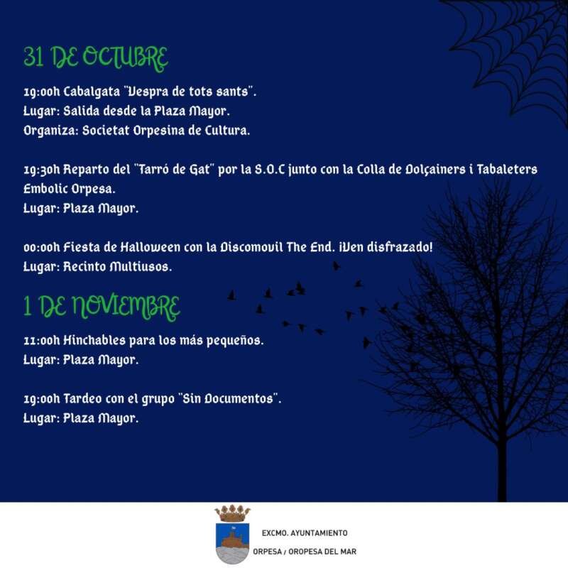 Oropesa celebra Halloween y Todos los Santos con un fin de semana completo