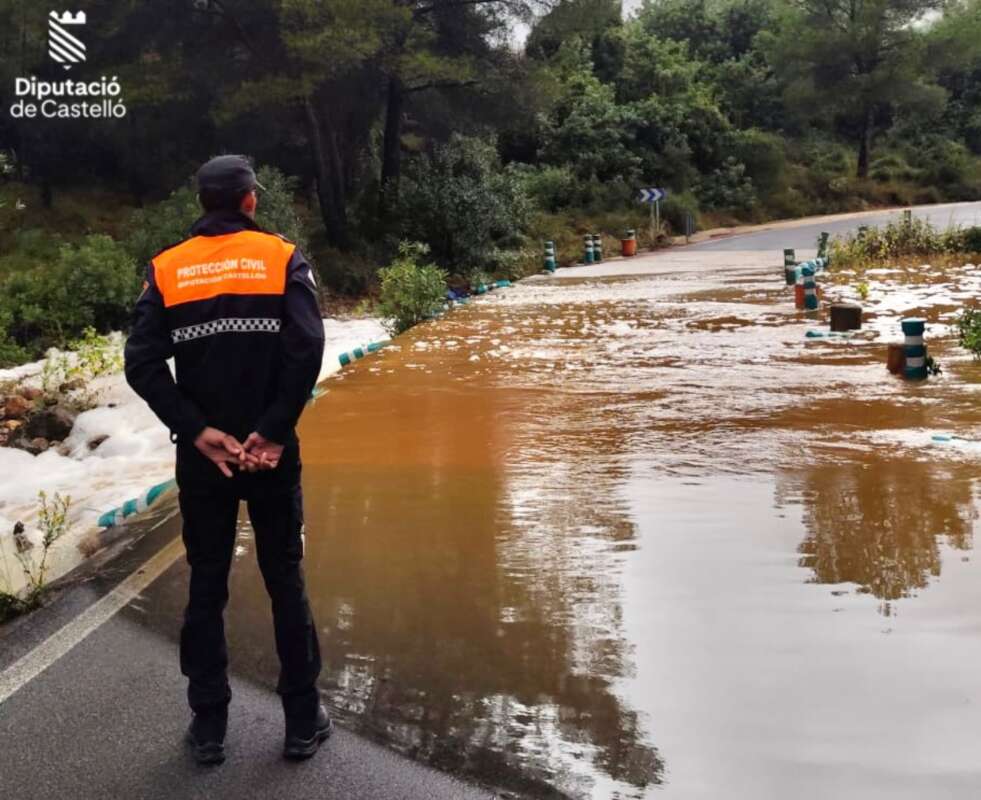 Las intensas lluvias golpean la provincia de Castellón