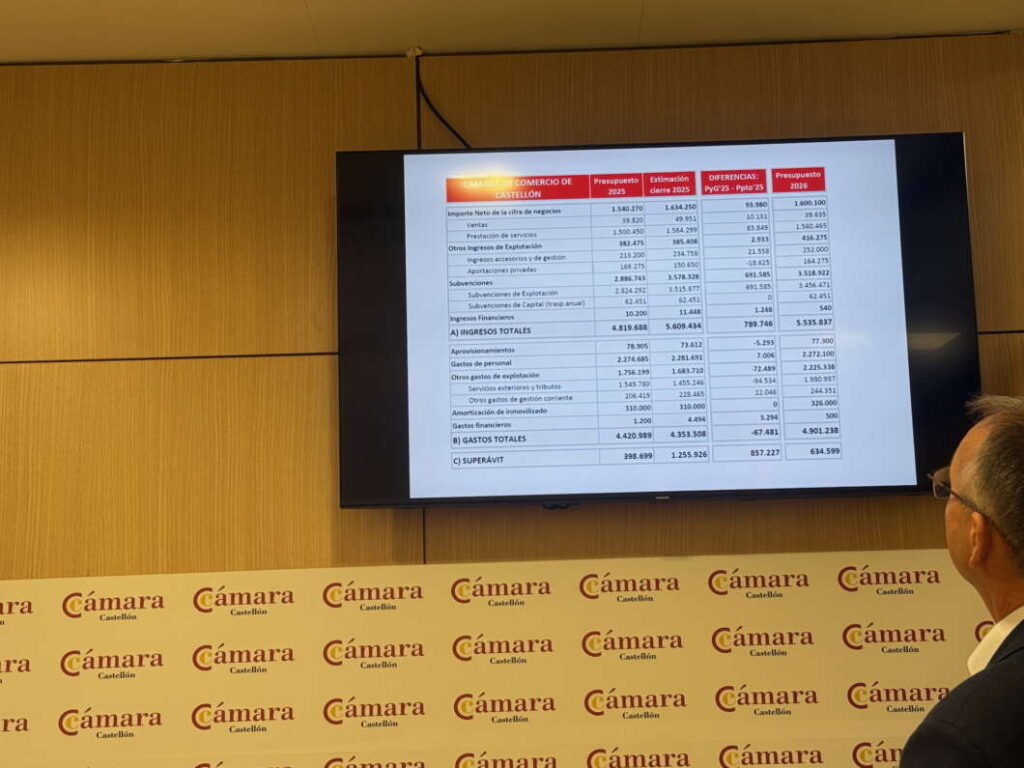 Balance anual Cámara de Comercio Castellón 151225