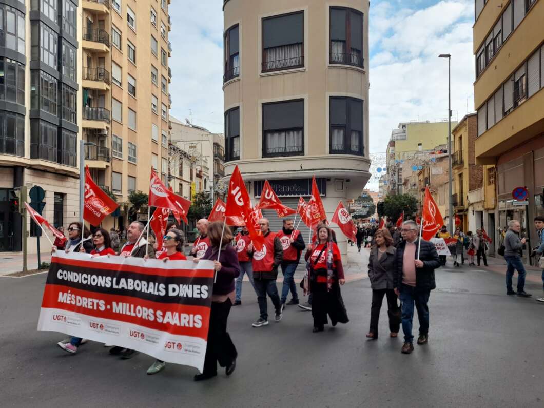 Manifestación en la educación pública en Castellón