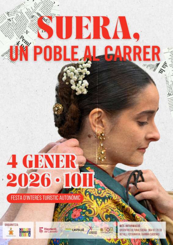 Cartel, de 'Suera, un poble al carrer 2026'