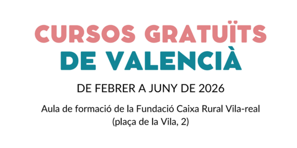 Cartell Cursos Gratuits Valencia Vila-real
