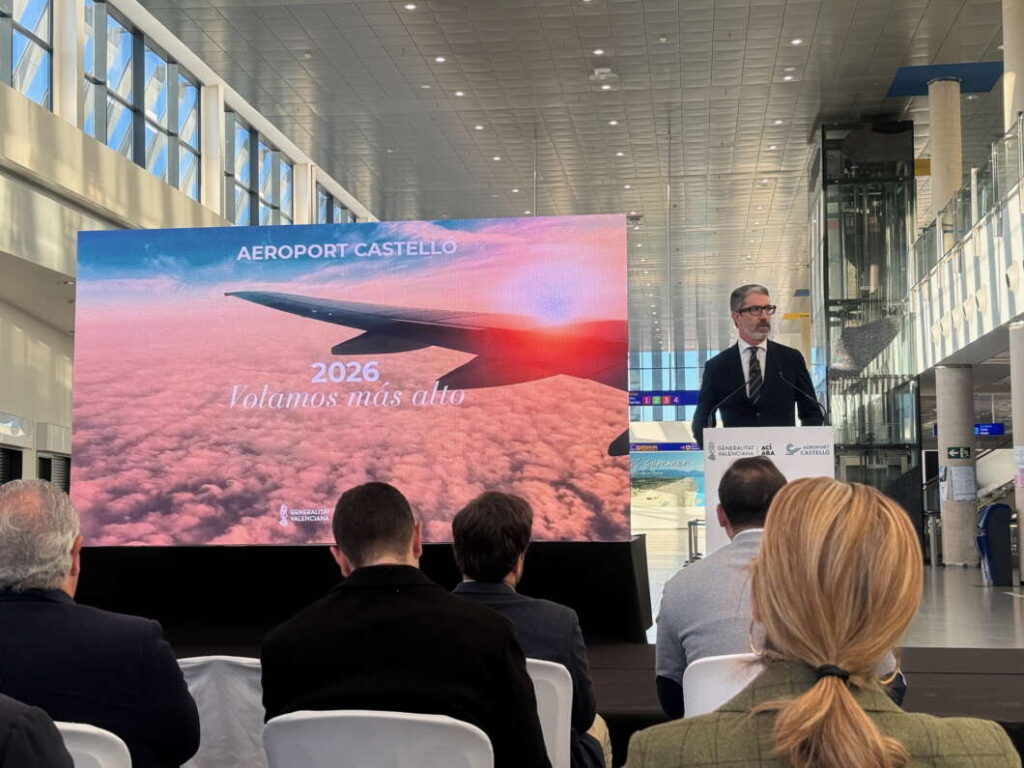 Justo Bellon. Presentación nuevas rutas aeropuerto de Castellón 150126