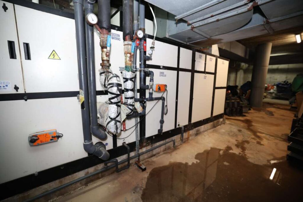 Unitat deshumidificadora de la piscina municipal coberta de Burriana.