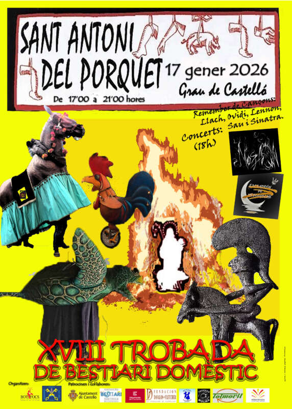 El Grau acoge la XVIII Trobada de Bestiari Domèstic por Sant Antoni