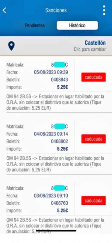 Aplicación ORA multa de Ramires 2023