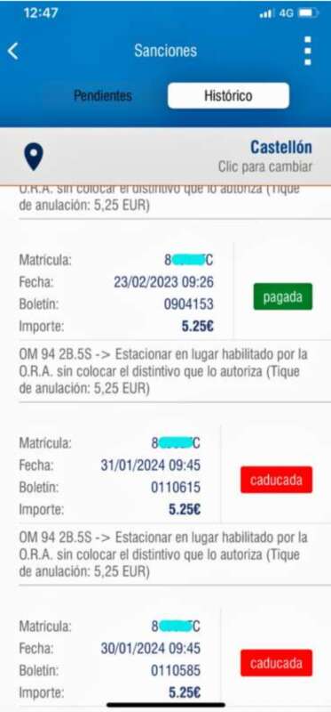 Aplicación ORA multa de Ramires 2023
