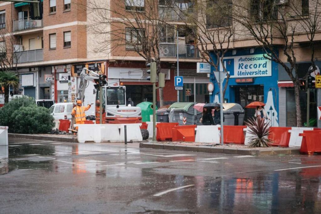 Obras anti inundaciones avenida Valencia Castellón
