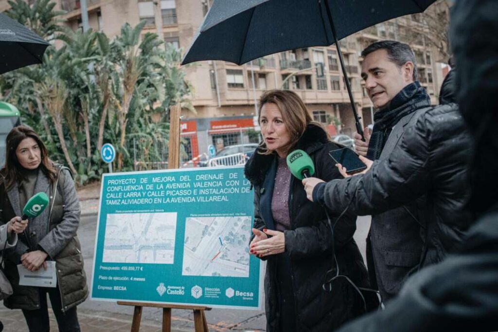 Obras anti inundaciones avenida Valencia Castellón