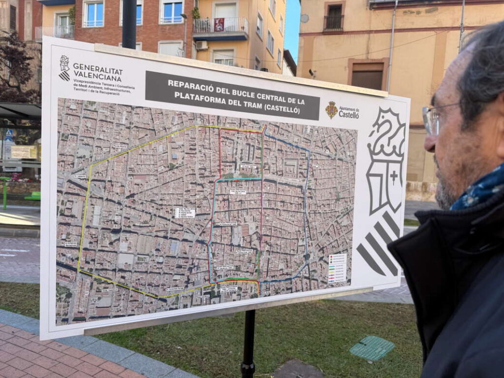 Obras pasarela del TRAM en Castellón 070126