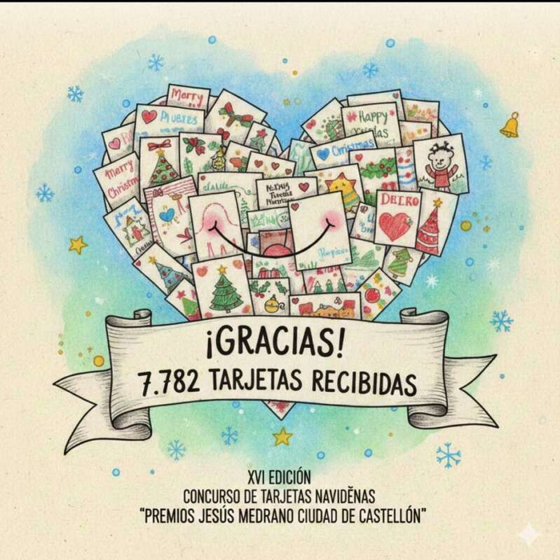 Récord de postales de Navidad Jesús Medrano Ciudad de Castellón