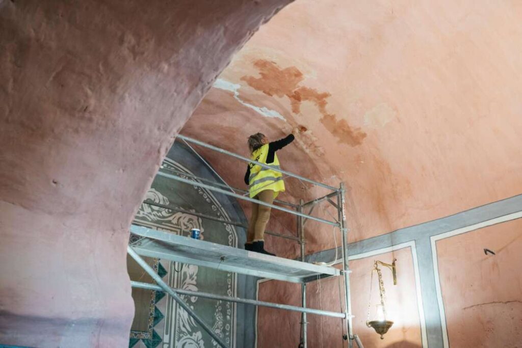 Restauración del ermitorio de la Magdalena antes de las fiestas fundacionales