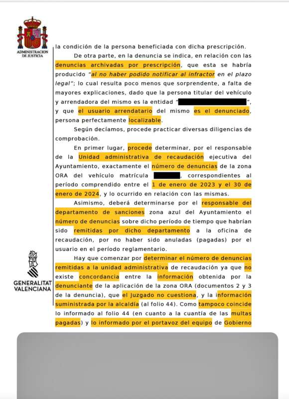 Auto Audiencia provincial que revoca archivo caso de las multas de Ramírez