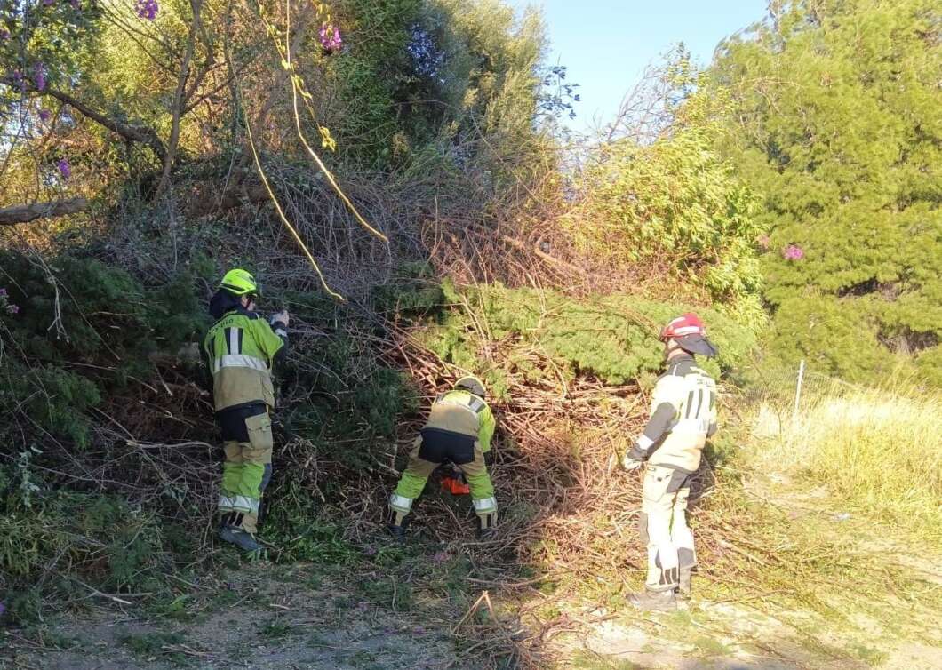 Intervención bomberos municipales Tossal Gros