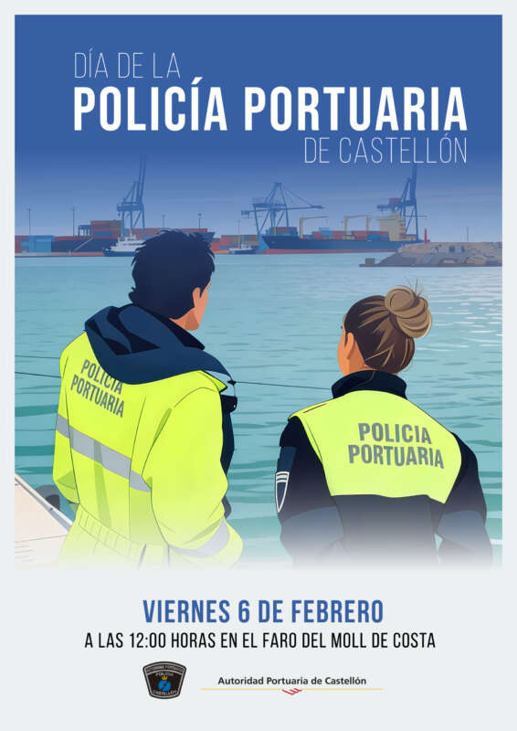 Anuncio del día de la Policía Portuaria de Castellón 