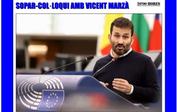 Cartell sopar Vicent Marzà a Castelló