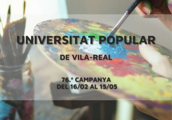Cartell Universitat Popular Vila-real