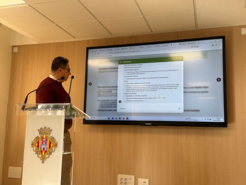 Pco Cabañero. Asistente de IA en la sede electrónica de Castellón 2026