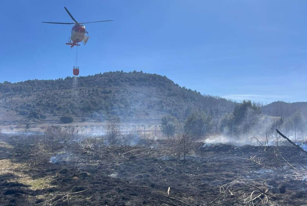incendio vegetal, vistabella del Maestrat,