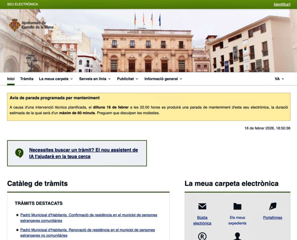 Asistente de IA en la sede electrónica de Castellón 2026