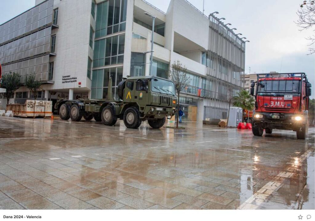 Actuación de la ÇUME en la DANA de Valencia