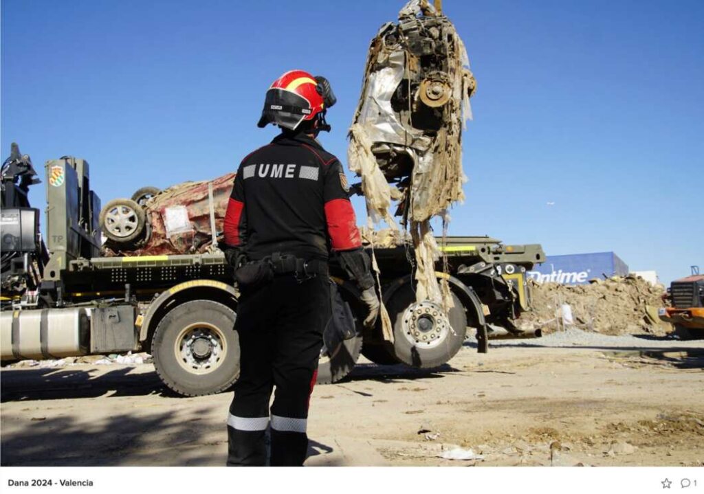 Actuación de la ÇUME en la DANA de Valencia