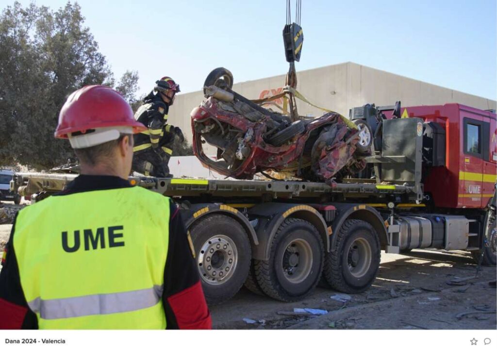 Actuación de la ÇUME en la DANA de Valencia
