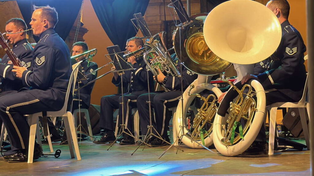 concierto de la banda de ls Fuerzas Aéreas de Europa y África de Estados Unidos. Intersolfa. MAgdalena 2026