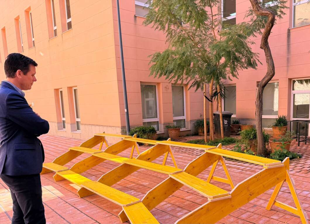 Burriana gradas portátiles en el centro municipal de les arts
