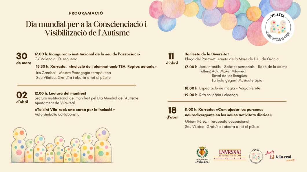Cartell Dia Mundial del Autisme Vila-real