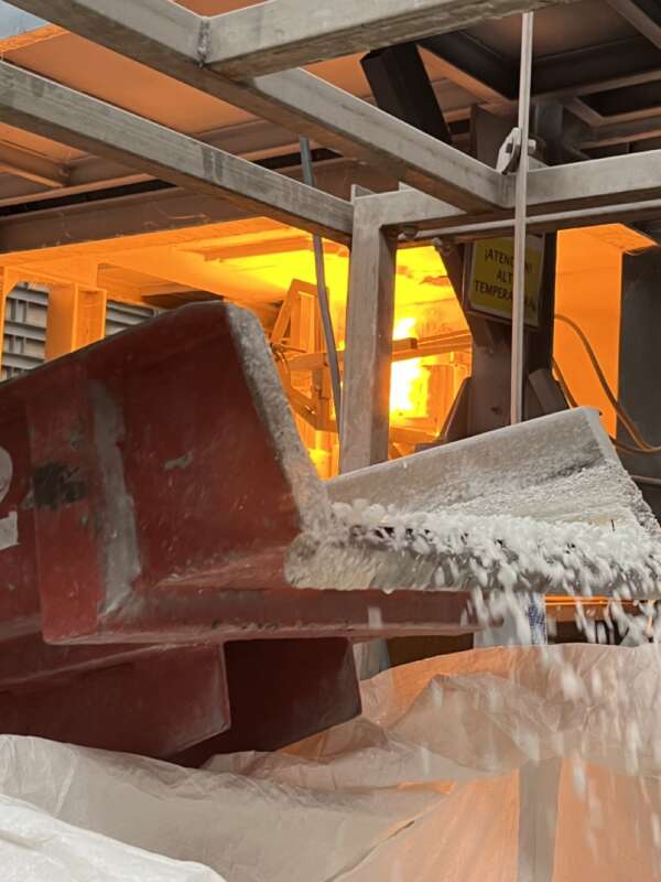 Frita blanca cerámica