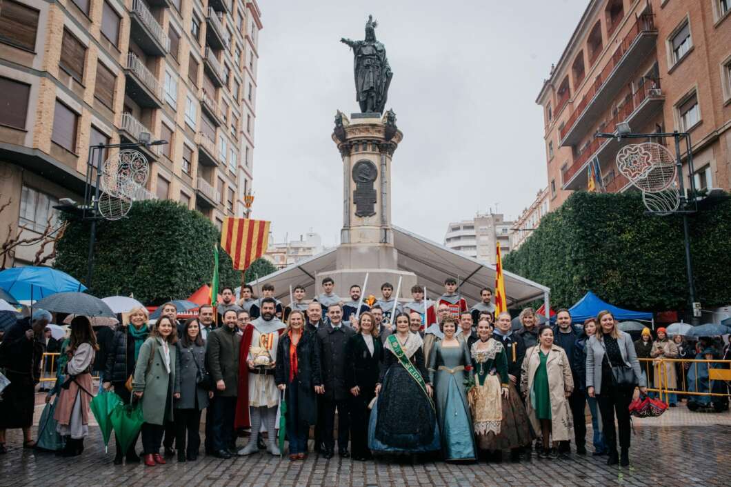 Homenaje al Rey Jaume I en su monumento por la Germandat. Magdalena 2026