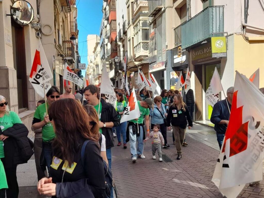 Manifestación de educación en Castellón 31 marzo 2026